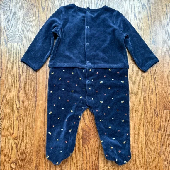 NEW Sergent Major Velour Footie 12 Months - Picture 4 of 9